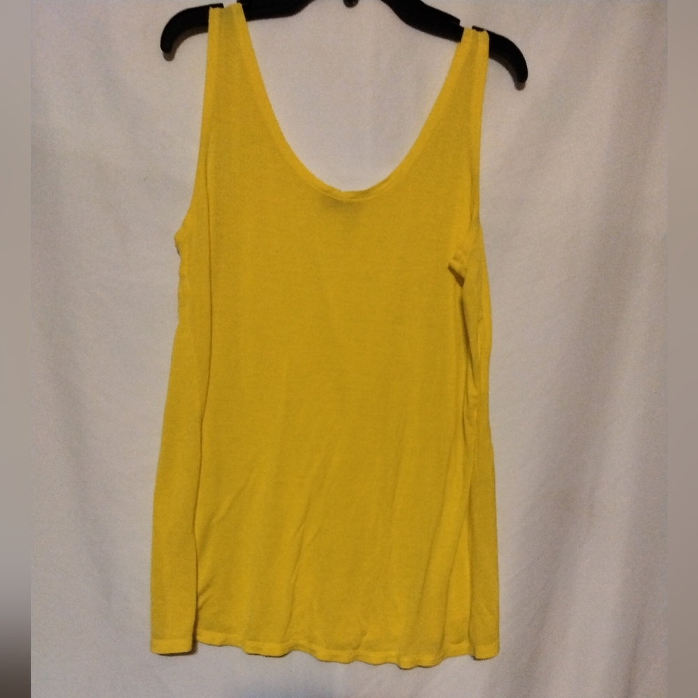 *2/$10*Neon yellow Piko 1988 soft loose fit tank top sz M